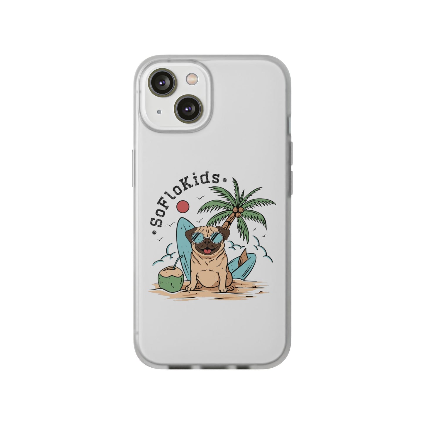 SFK “Pug on a Beach” Flexi Cases