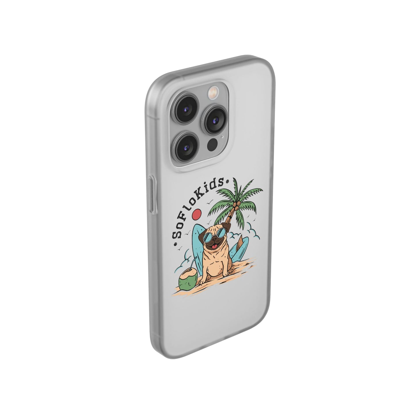 SFK “Pug on a Beach” Flexi Cases