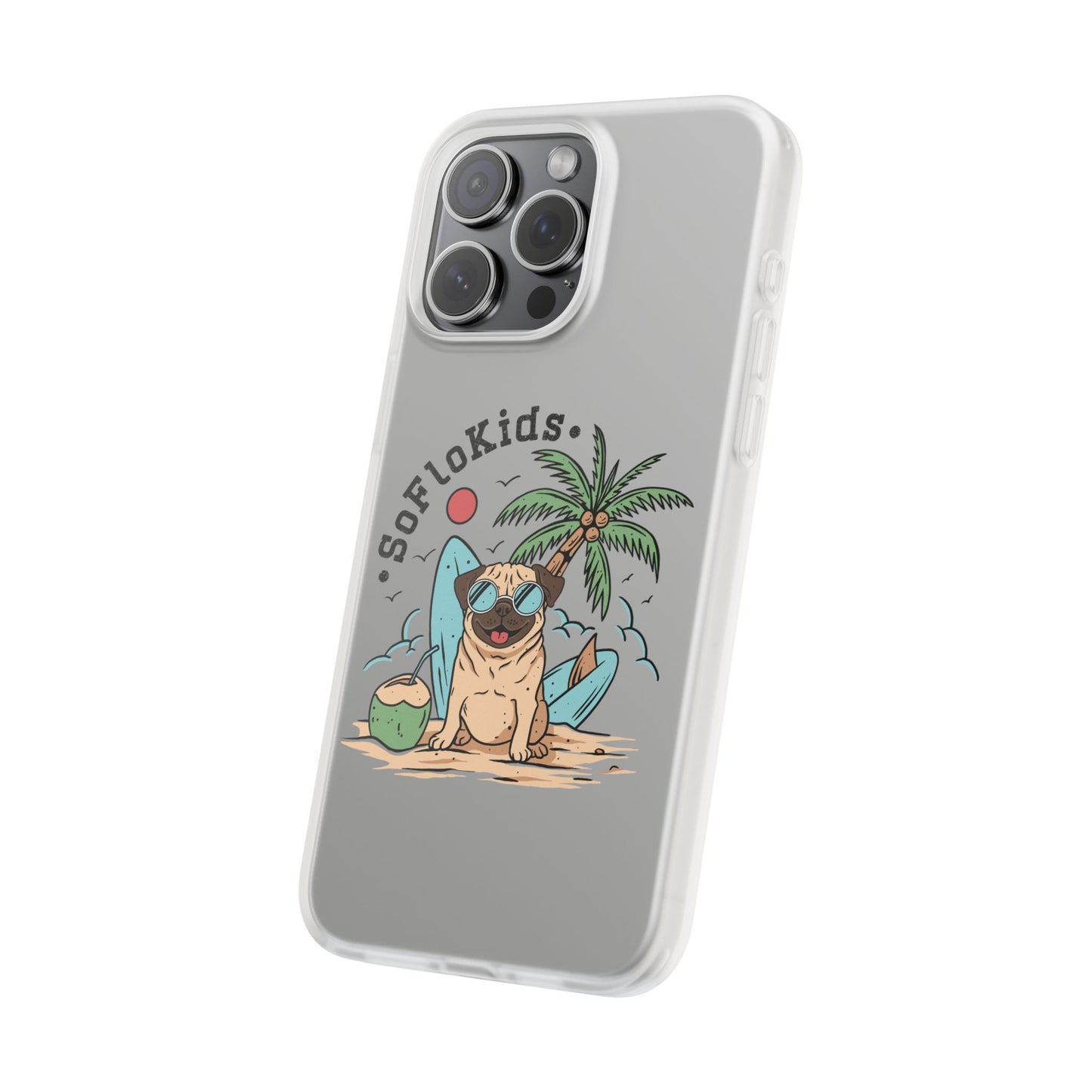 SFK “Pug on a Beach” Flexi Cases