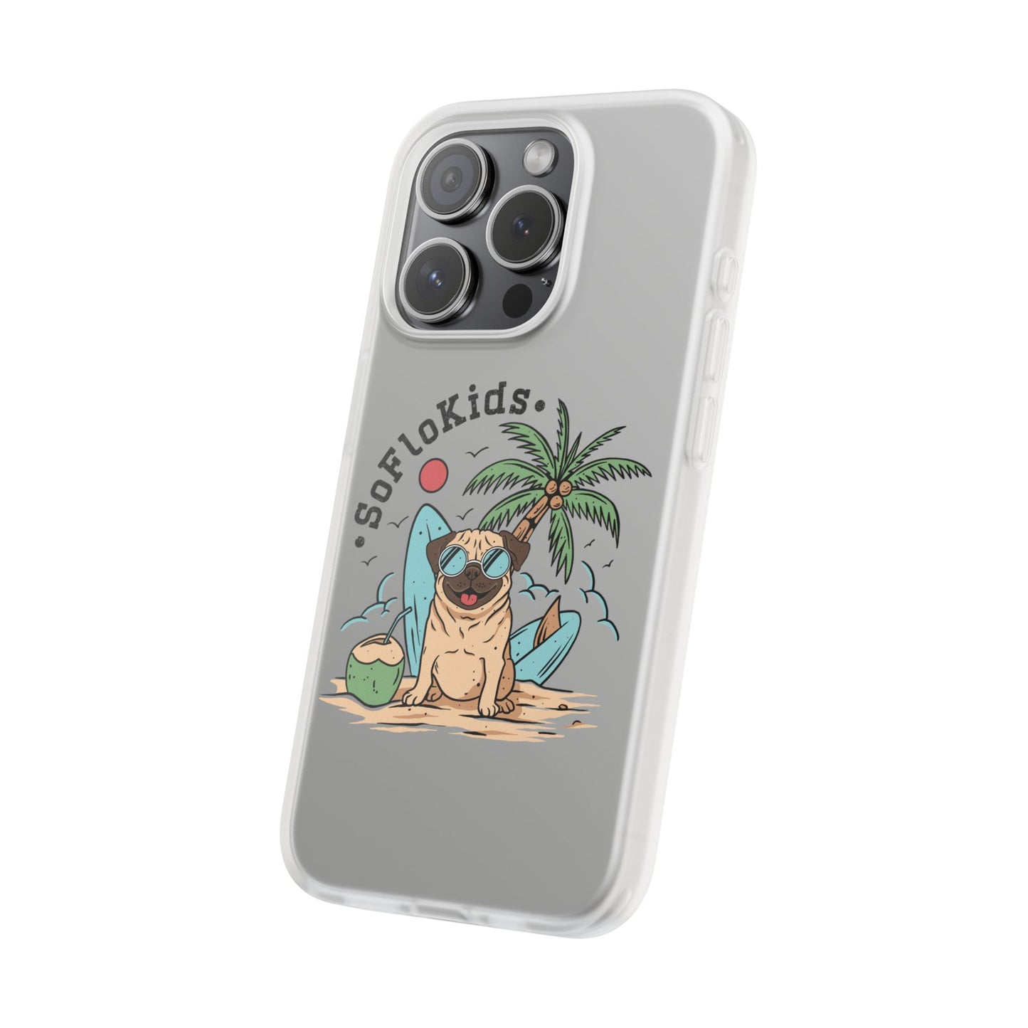 SFK “Pug on a Beach” Flexi Cases