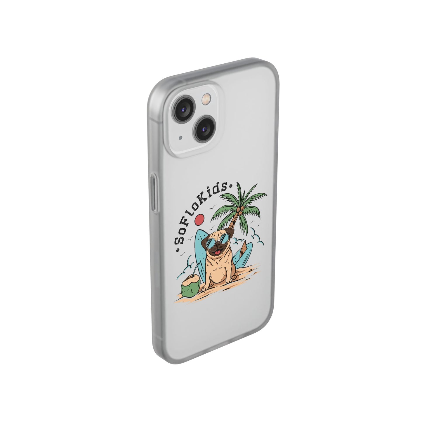 SFK “Pug on a Beach” Flexi Cases