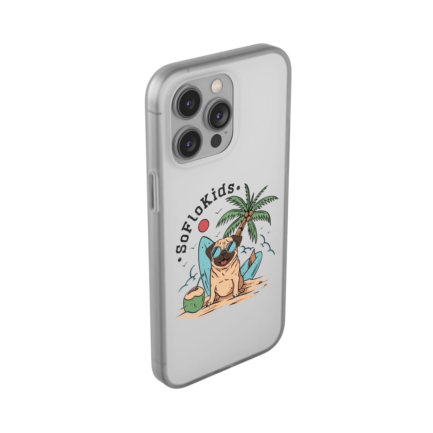 SFK “Pug on a Beach” Flexi Cases