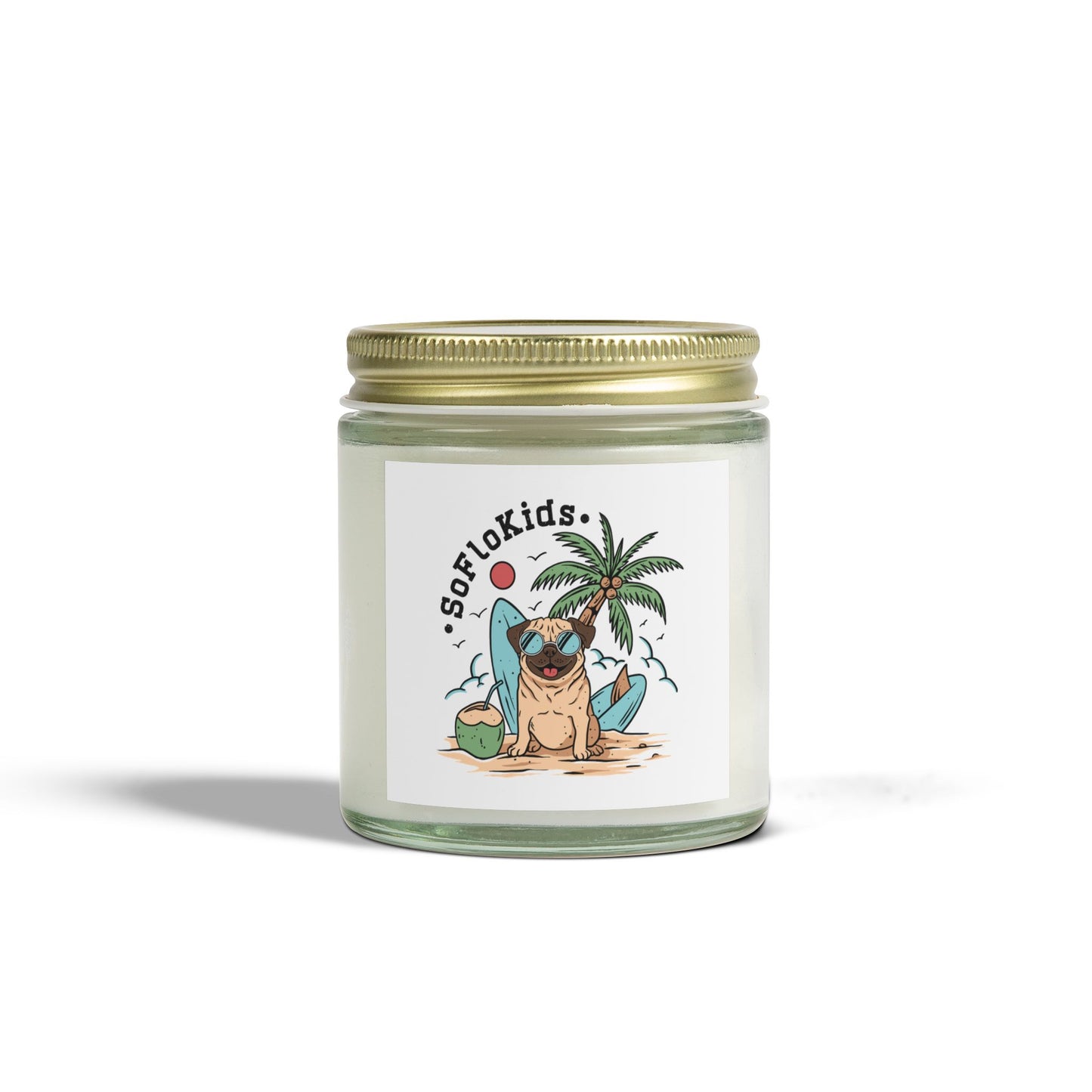 Scented Coconut Apricot Candles (4oz, 9oz)