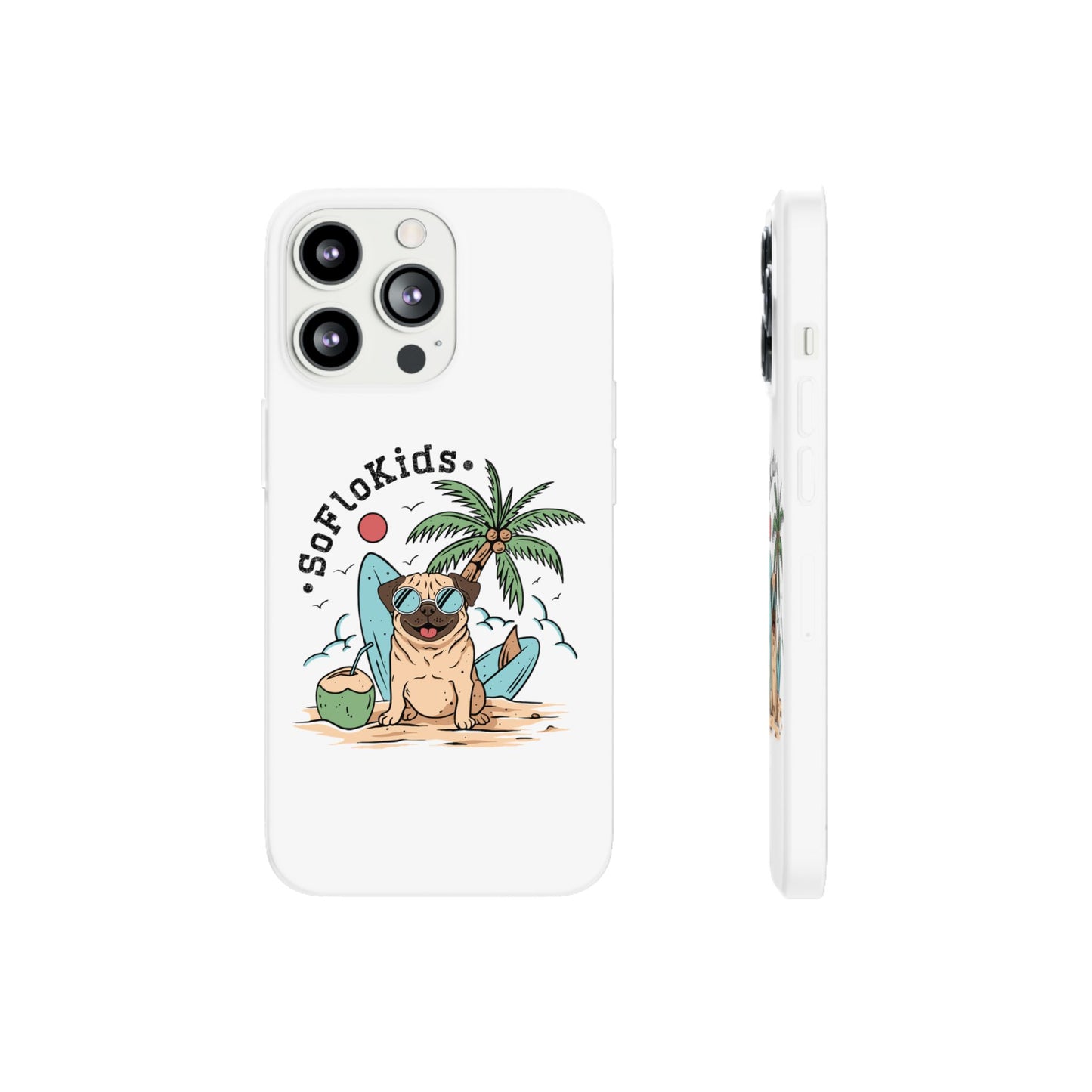 SFK “Pug on a Beach” Flexi Cases