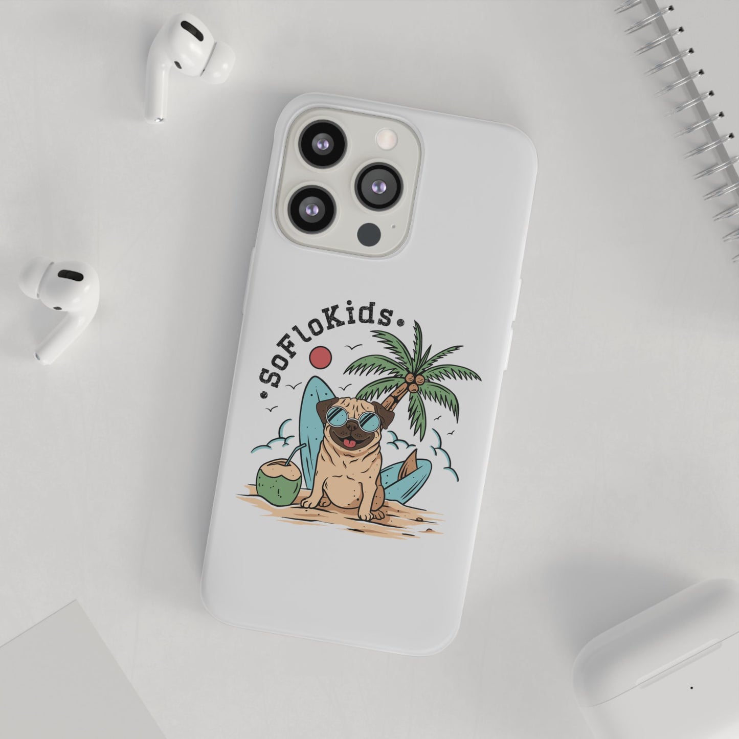 SFK “Pug on a Beach” Flexi Cases