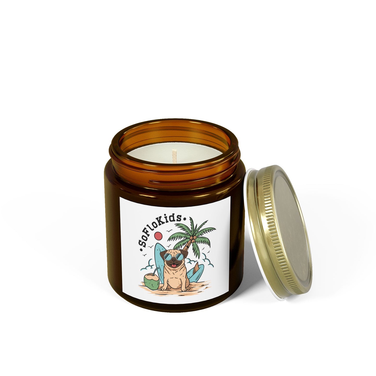 Scented Coconut Apricot Candles (4oz, 9oz)