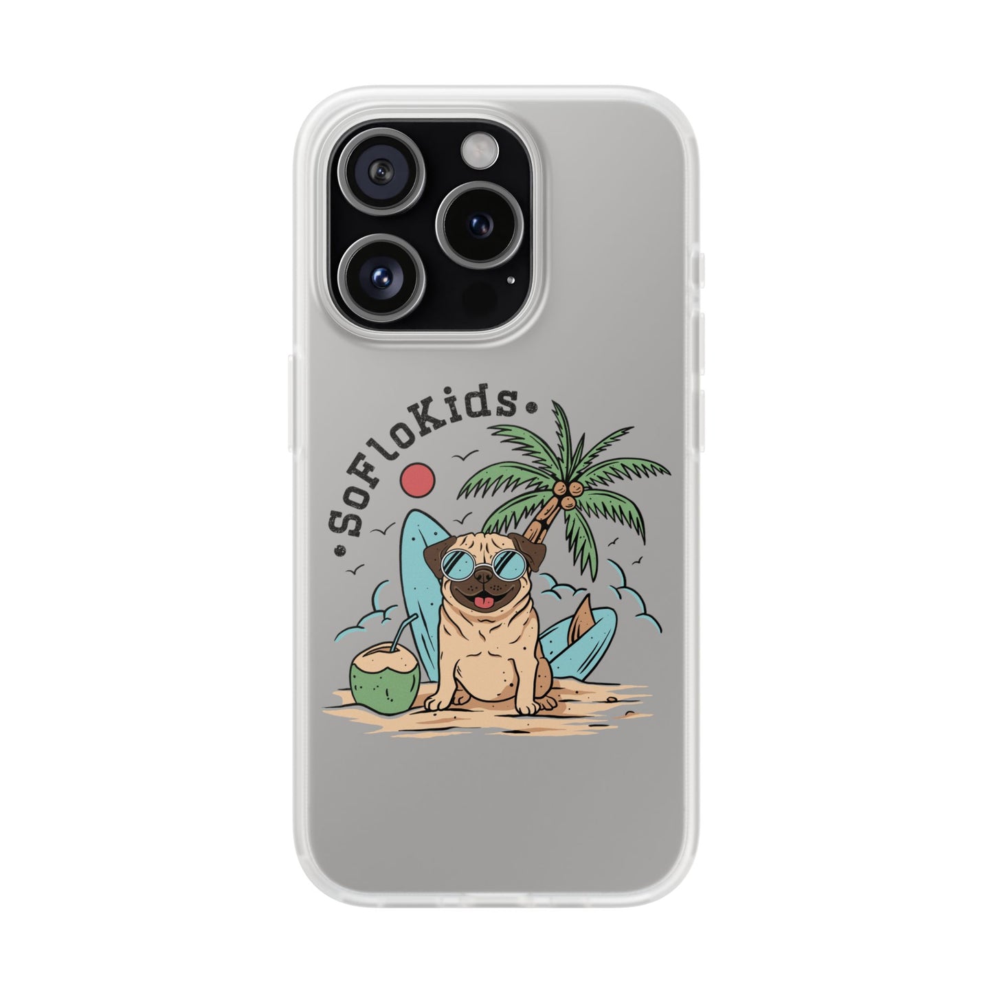 SFK “Pug on a Beach” Flexi Cases