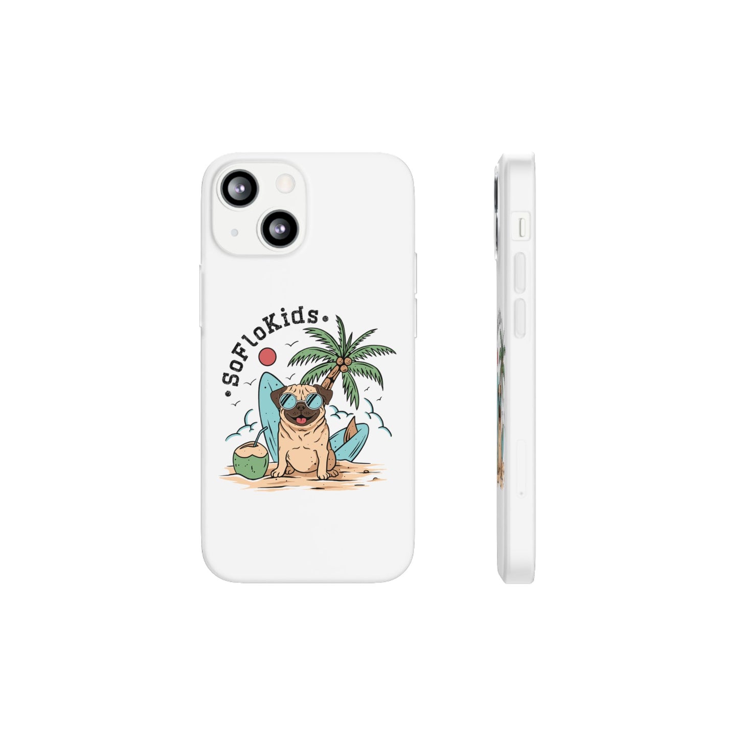 SFK “Pug on a Beach” Flexi Cases