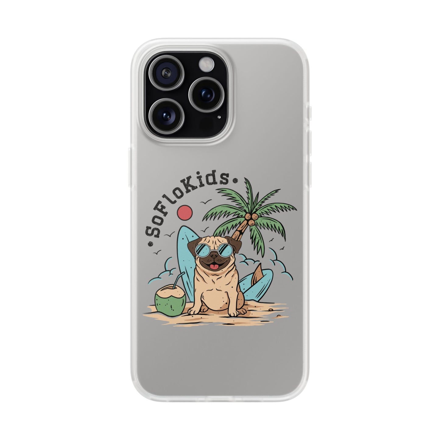 SFK “Pug on a Beach” Flexi Cases