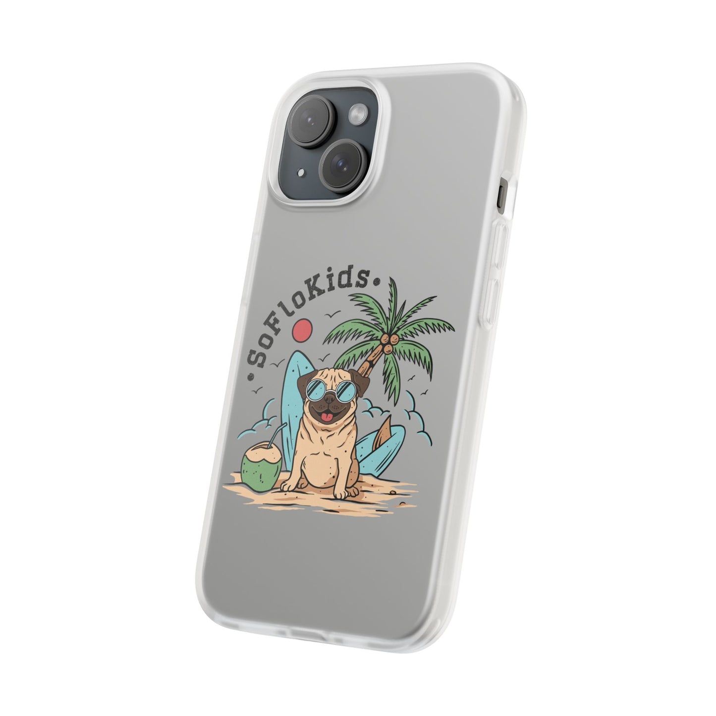 SFK “Pug on a Beach” Flexi Cases