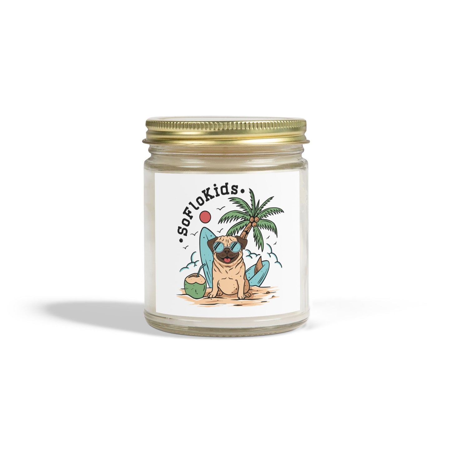 Scented Coconut Apricot Candles (4oz, 9oz)