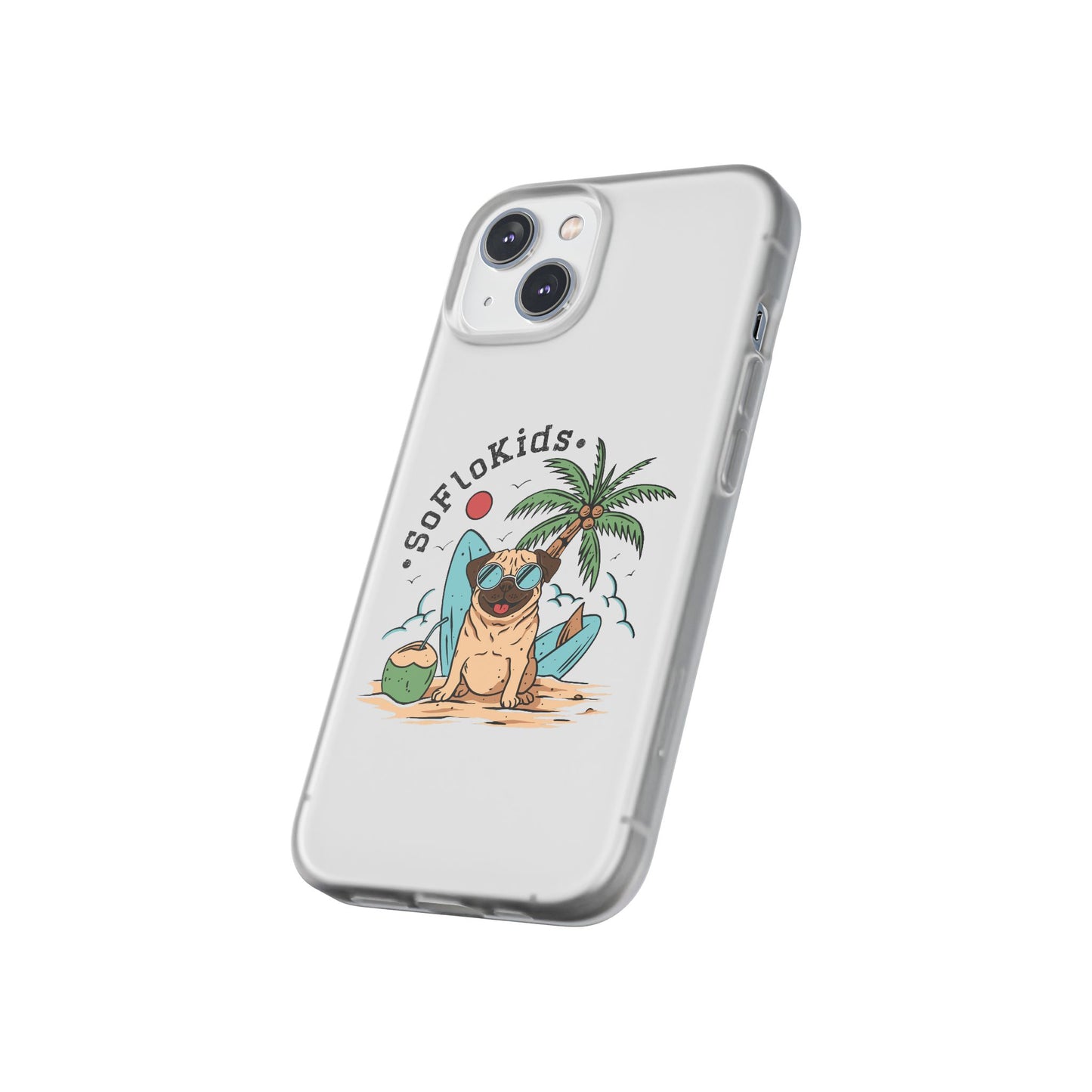 SFK “Pug on a Beach” Flexi Cases