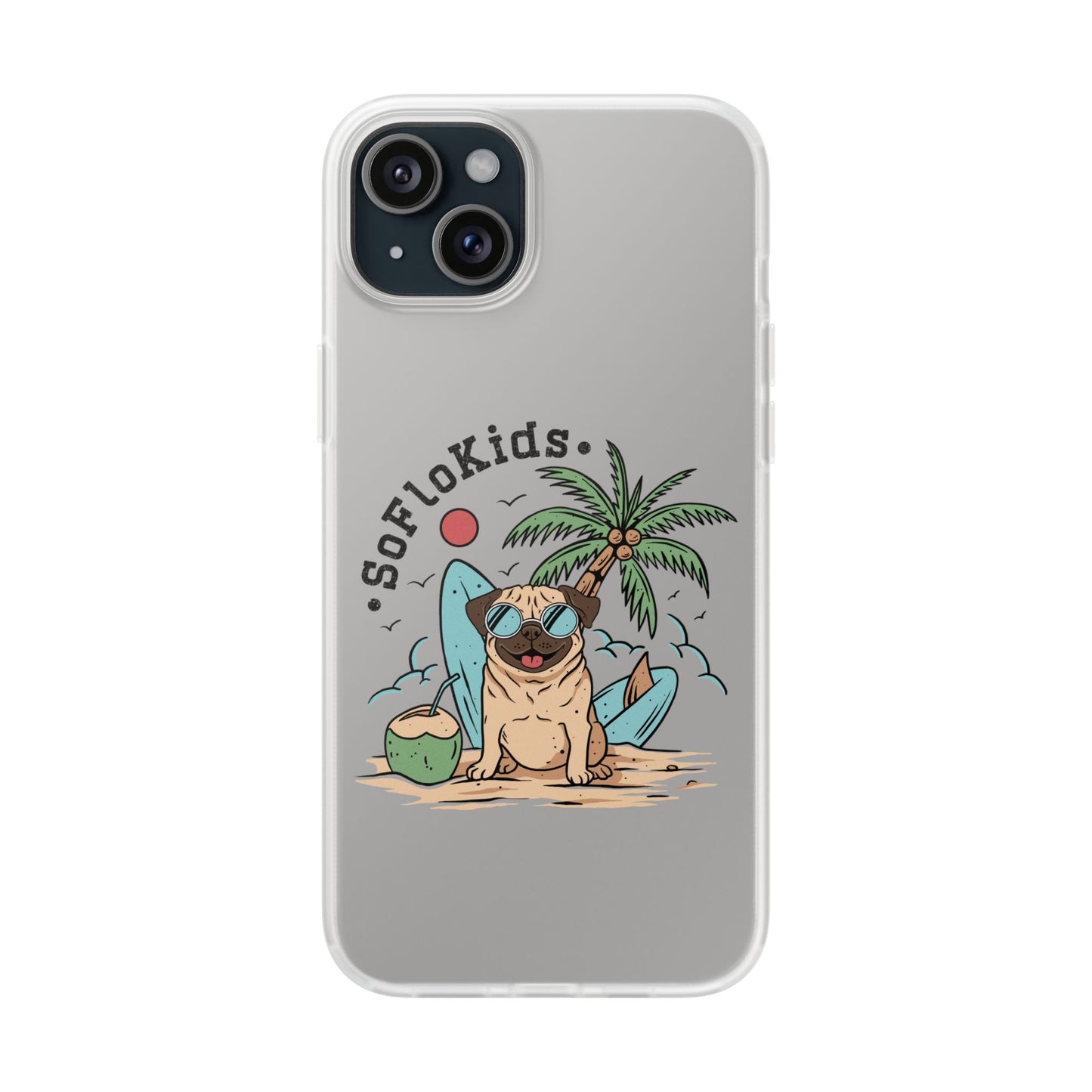 SFK “Pug on a Beach” Flexi Cases