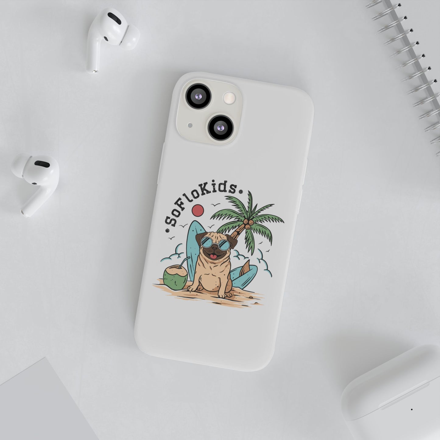 SFK “Pug on a Beach” Flexi Cases