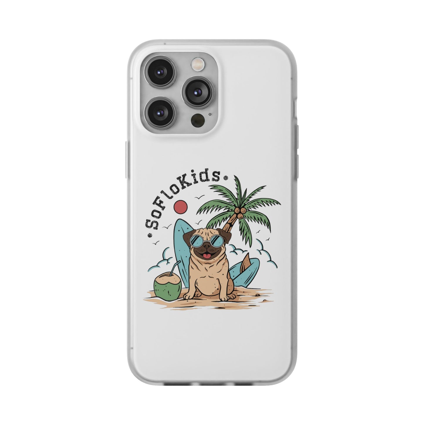 SFK “Pug on a Beach” Flexi Cases