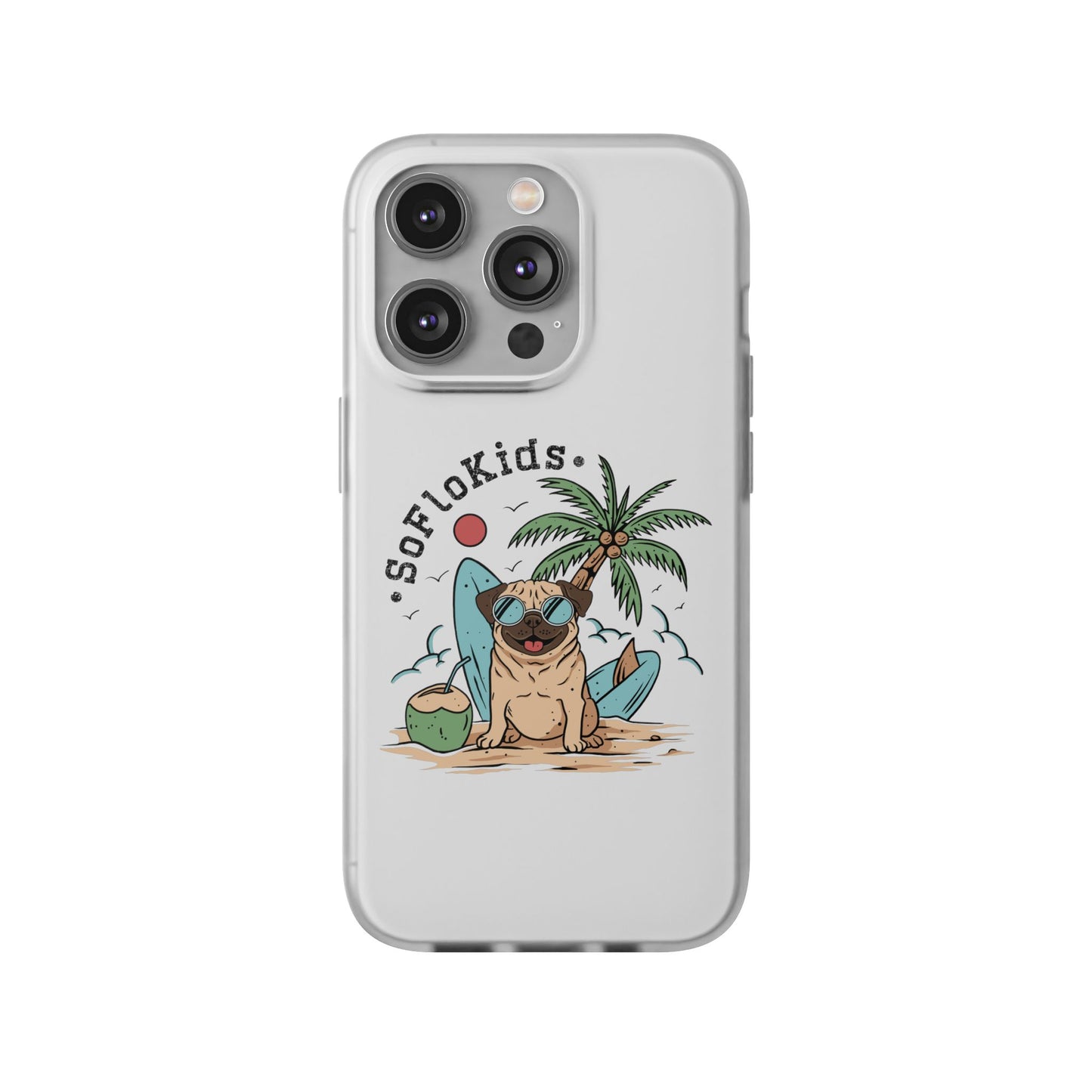 SFK “Pug on a Beach” Flexi Cases