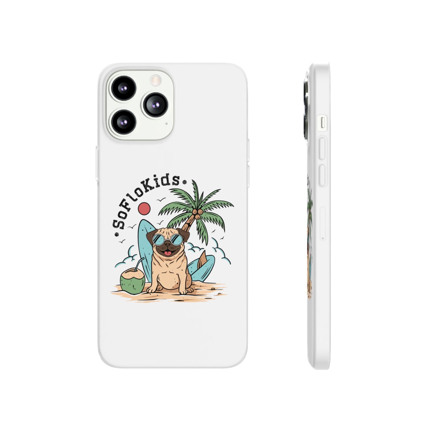 SFK “Pug on a Beach” Flexi Cases