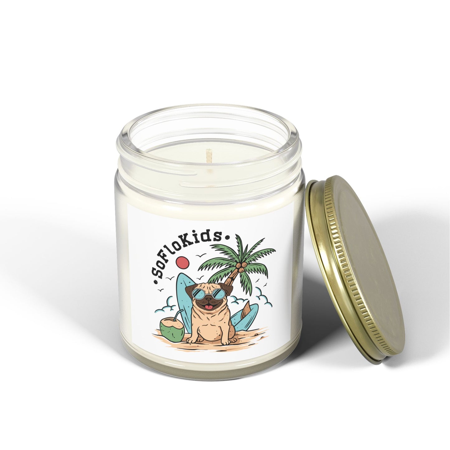 Scented Coconut Apricot Candles (4oz, 9oz)