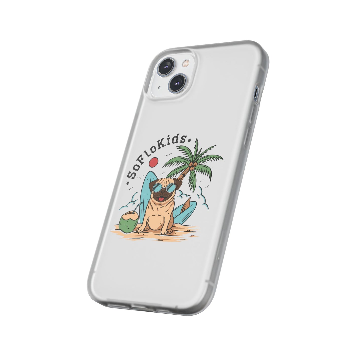 SFK “Pug on a Beach” Flexi Cases