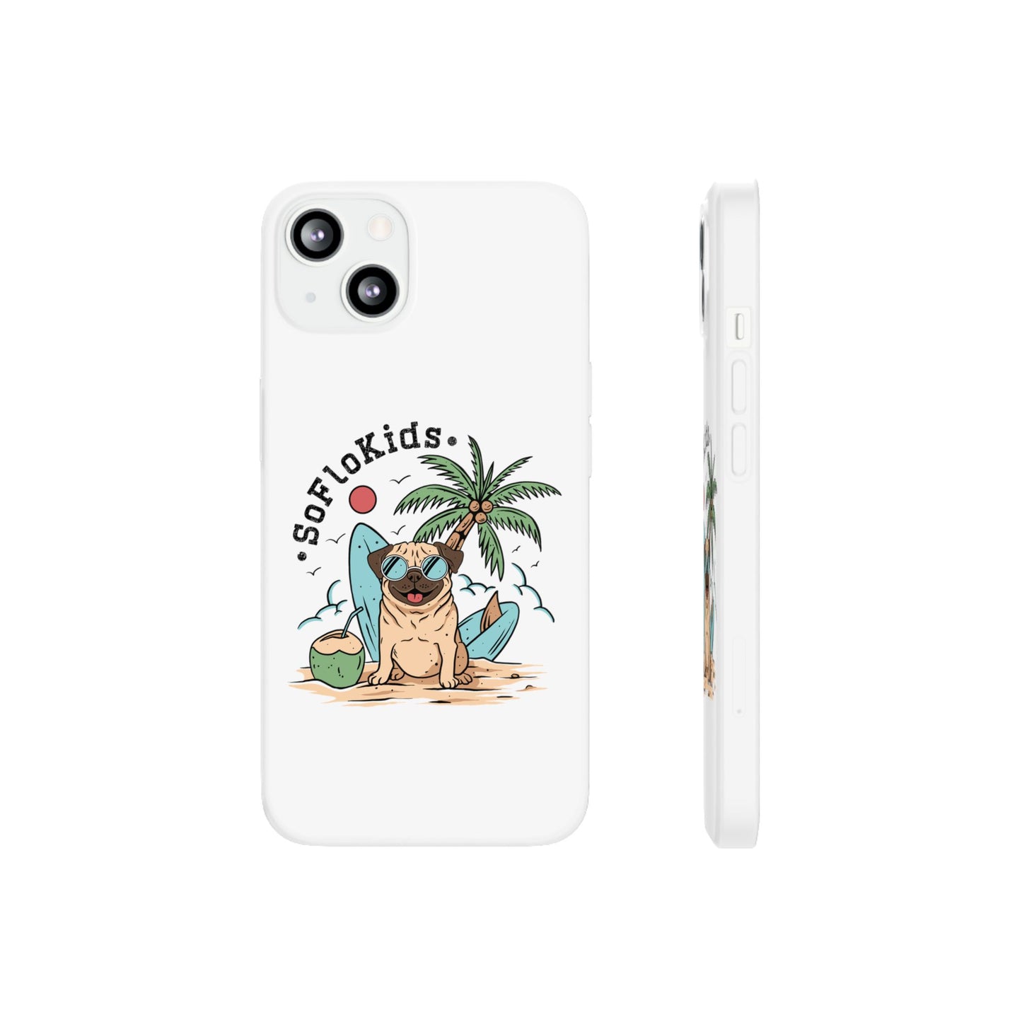 SFK “Pug on a Beach” Flexi Cases