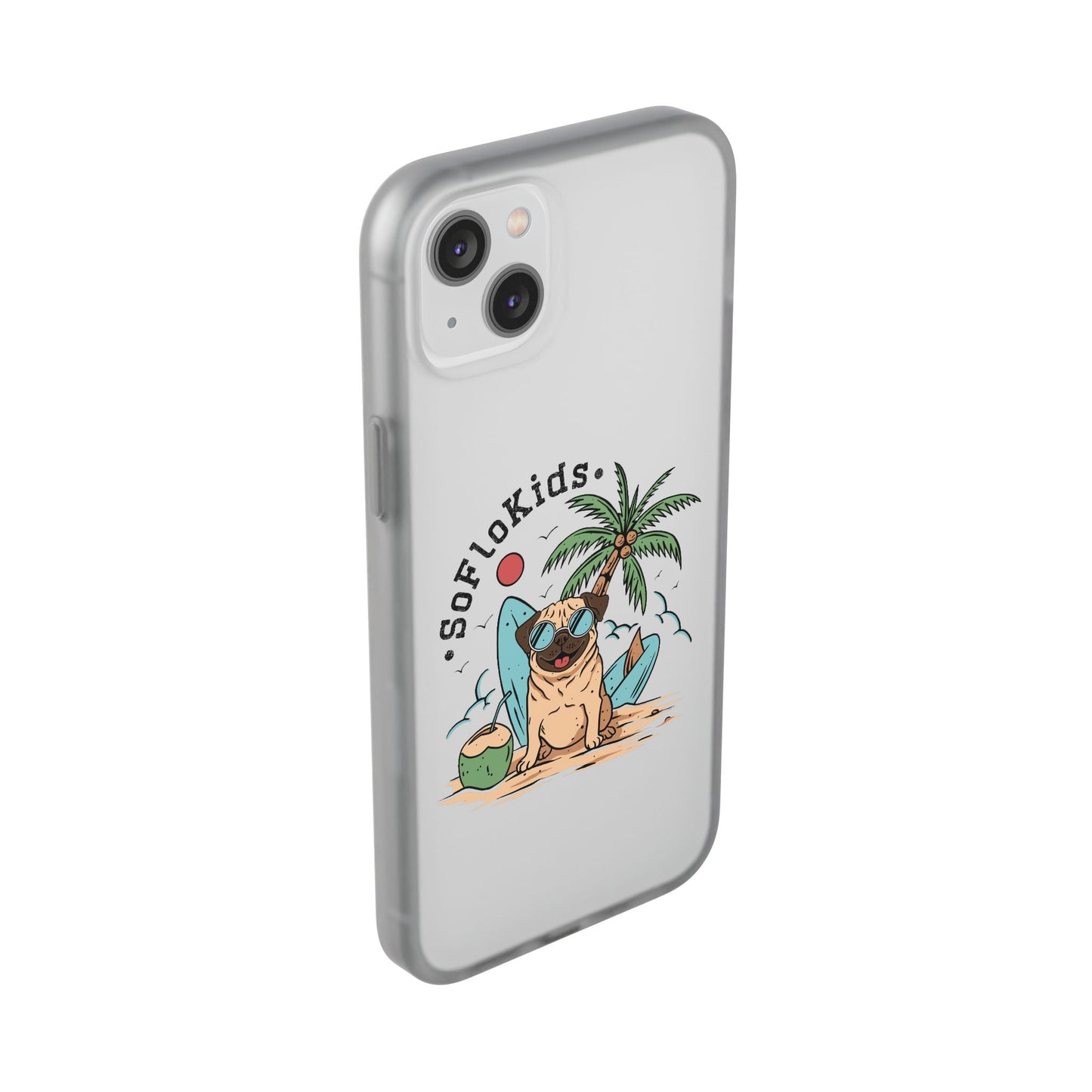 SFK “Pug on a Beach” Flexi Cases