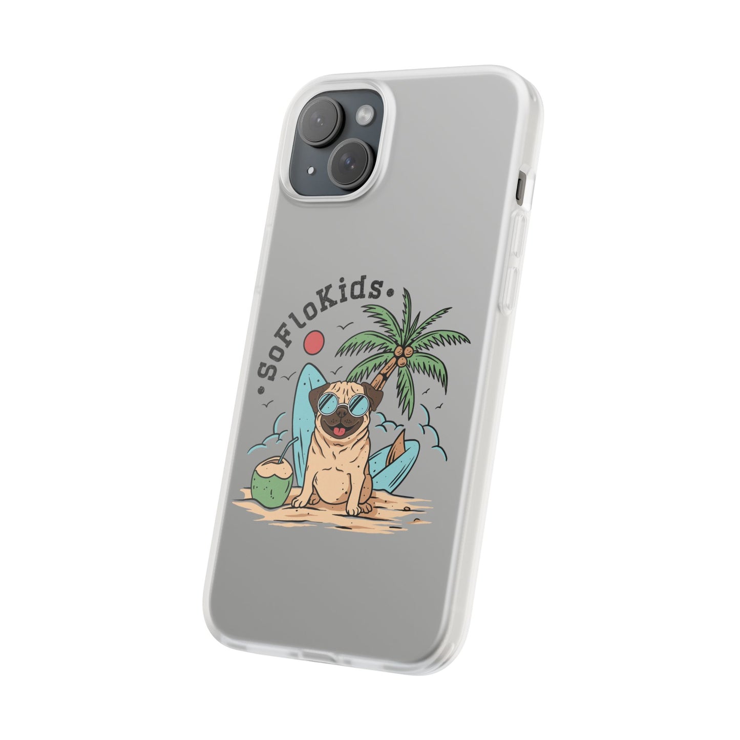 SFK “Pug on a Beach” Flexi Cases