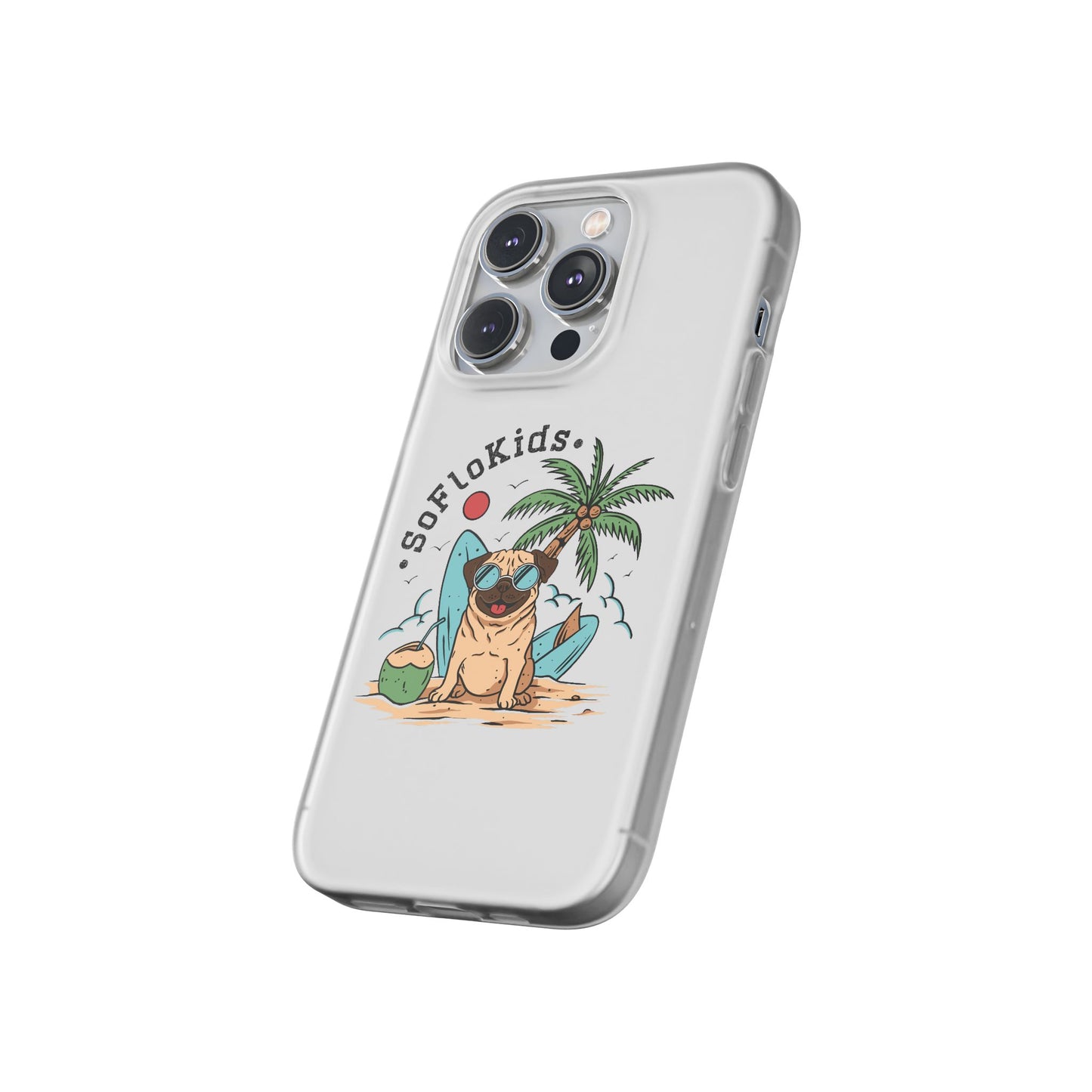 SFK “Pug on a Beach” Flexi Cases