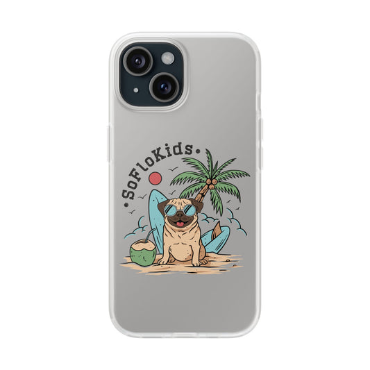 SFK “Pug on a Beach” Flexi Cases