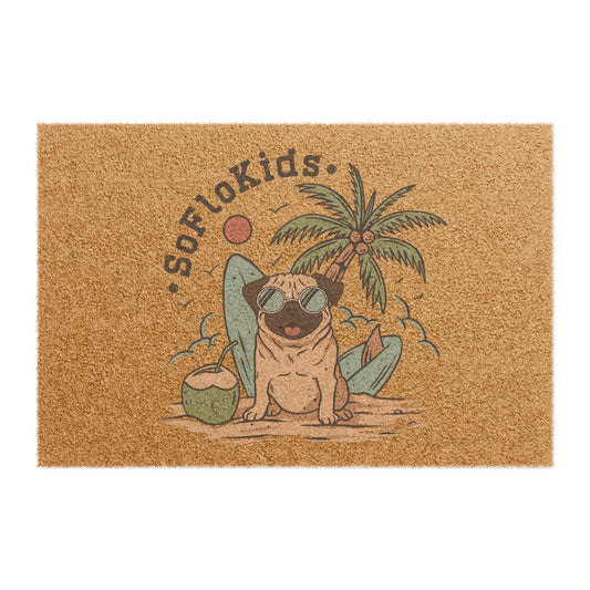 SFK “Pug on a Beach” Doormat