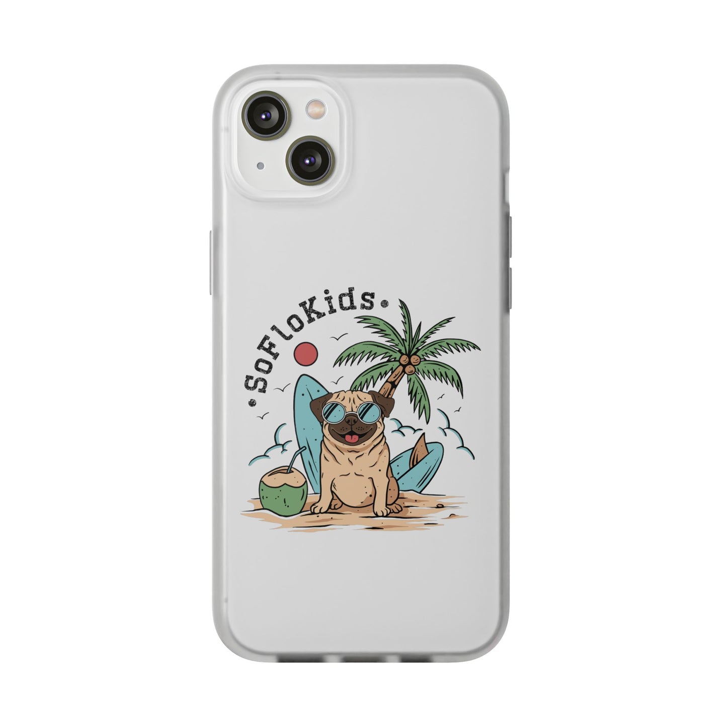 SFK “Pug on a Beach” Flexi Cases